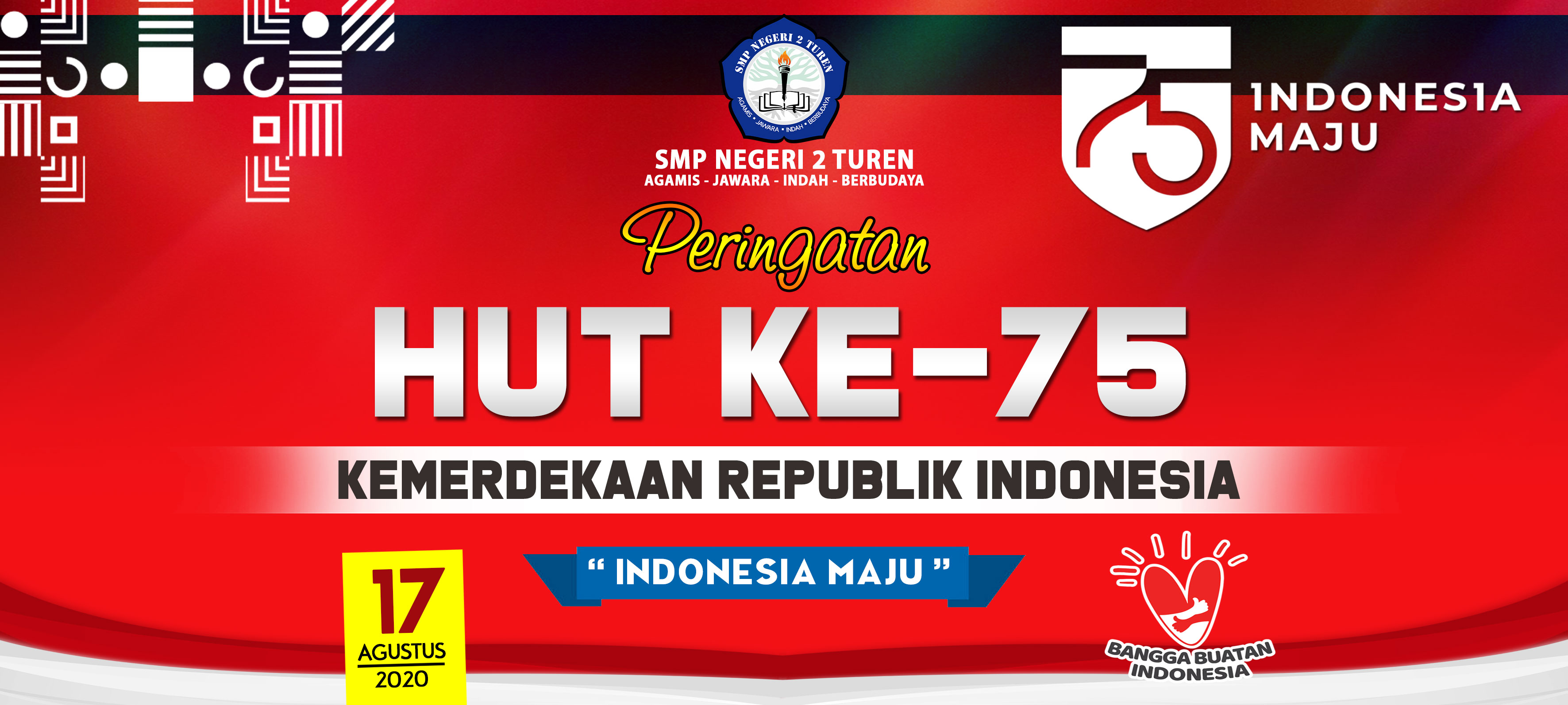 Peringati Hut Ri Ke 75, Smp Negeri 2 Turen Gelar Live Streaming Upacara